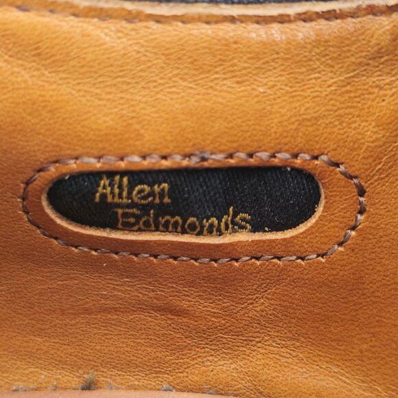 Allen Edmonds Men\'s 9B Black Calf Leather Dress Shoes Thayer Monk Strap Loafers